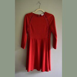 Esley Holiday Red Long Sleeve Cocktail Dress